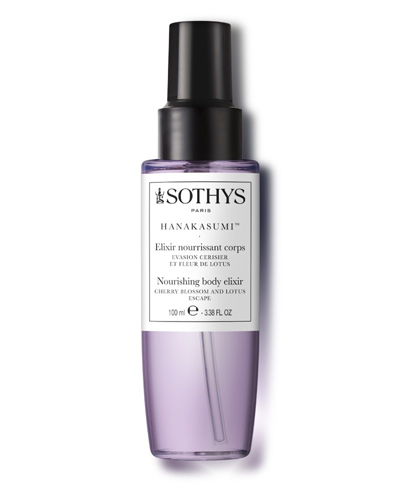 Olio secco spray profumato ai fiori di ciliegio e loto, linea corpo